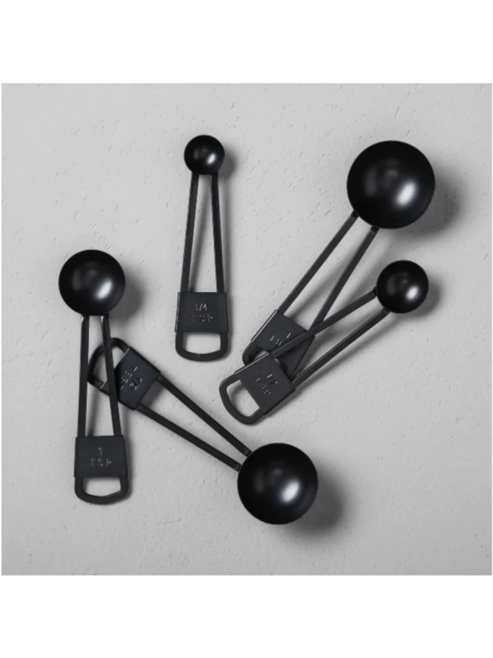 Hearth & Hand with Magnolia 9pc Measuring Spoon & Cup Set Matte Black